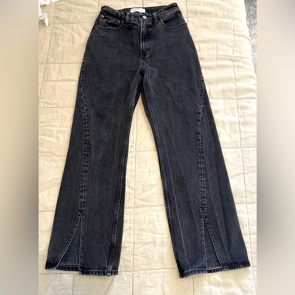 Abercrombie & Fitch Black Flare Jeans